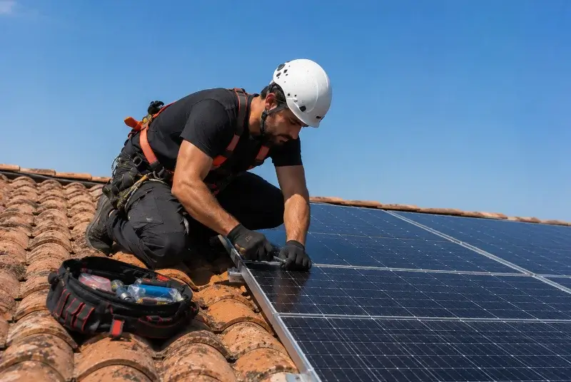 Maintenance et monitoring de panneaux solaires à Pons